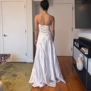 Vintage 90s silk wedding gown